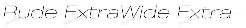 Rude ExtraWide Extra字体转换 Rude ExtraWide Extra字体转换